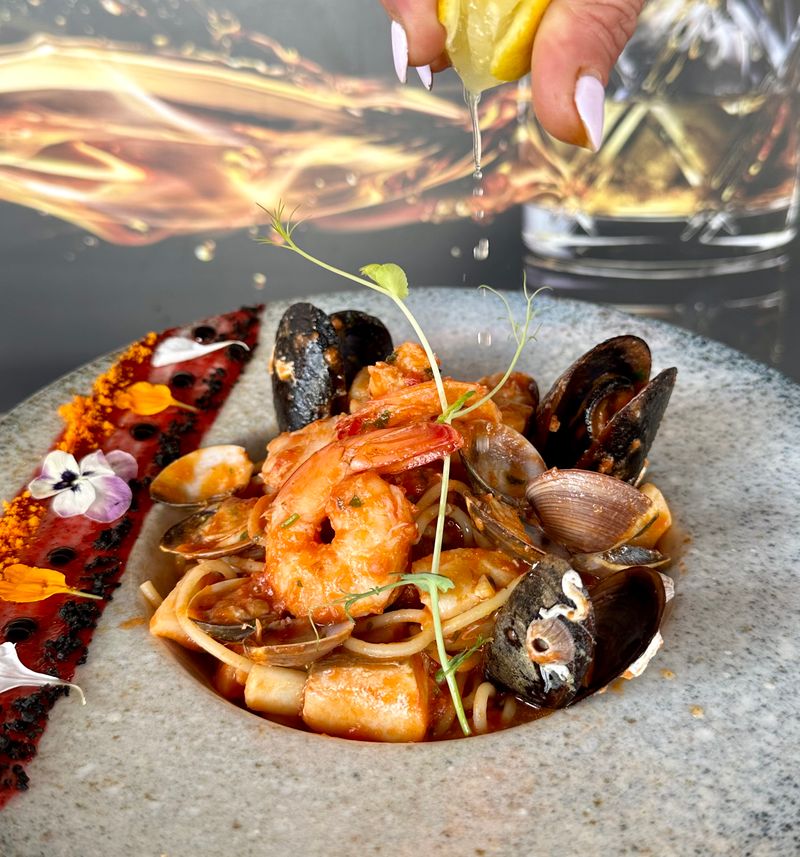 Nēbula seafood pasta