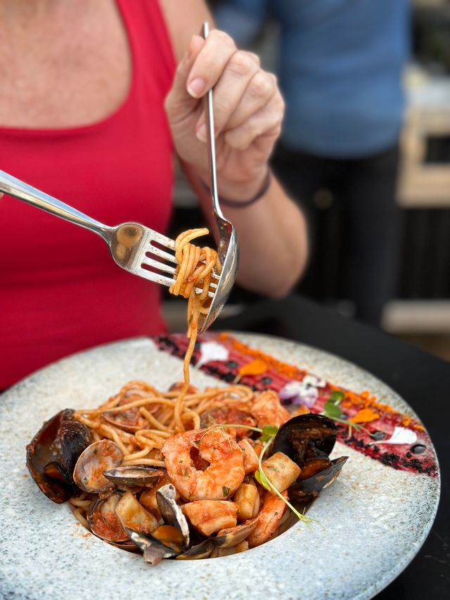 Nēbula signature seafood pasta