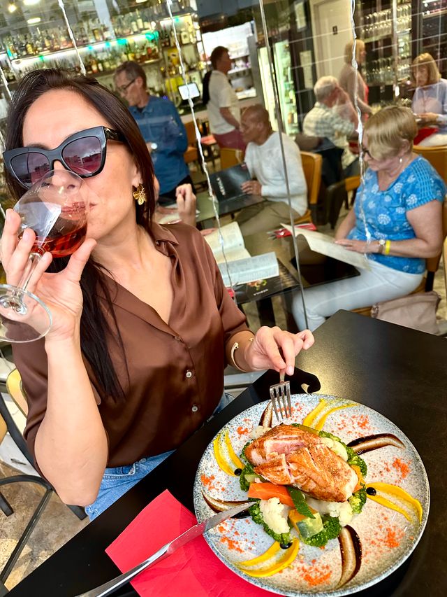 Dining at Nēbula restaurant